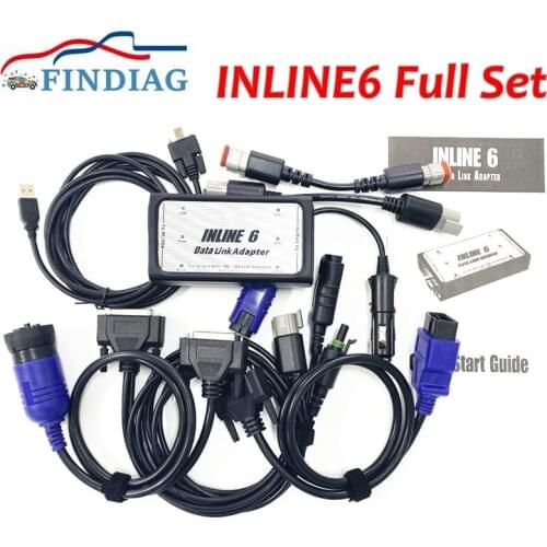 INLINE 6 For Cummins Heavy Duty Data Link Adapter Top Quality RP1210 Standard OBD2 Scanner Inline6 Truck Diagnostic Tool