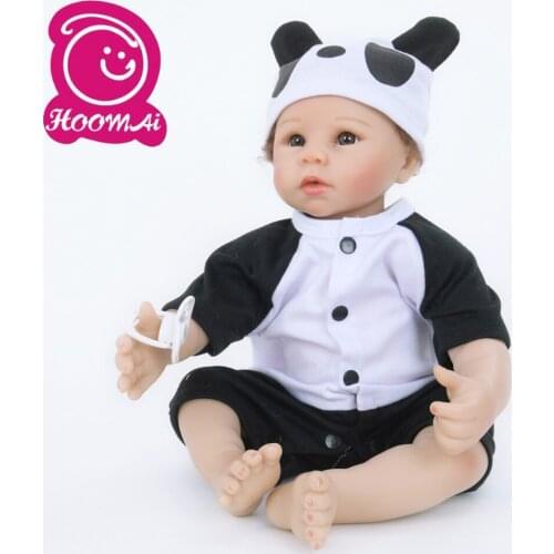 18" Exclusive Bebe Reborn Doll Soft Silicone Cotton Body Lifelike 45CM Realistic Baby Toy Lovely Doll For Kids Christmas Gifts