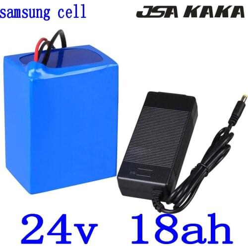 24V 10AH 13AH 15AH lithium battery 24V 18AH electric bike battery use samsung cell 24V 250W 350W electric scooter battery