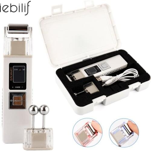 Microcurrent Skin Firming Whiting Machine Iontophoresis Anti-aging Wrinkle Removal Skin Care Roller Massager SPA Beauty Device