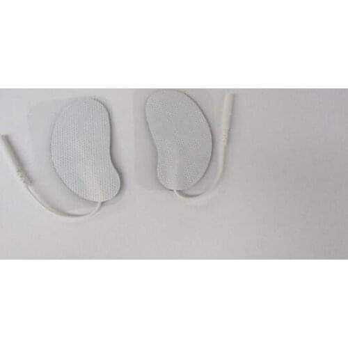 Reusable/crescent /Self Adhesive/ Long Life Electrode Pads EMS Tens units massager Machine with 2.0mm pin by dhl