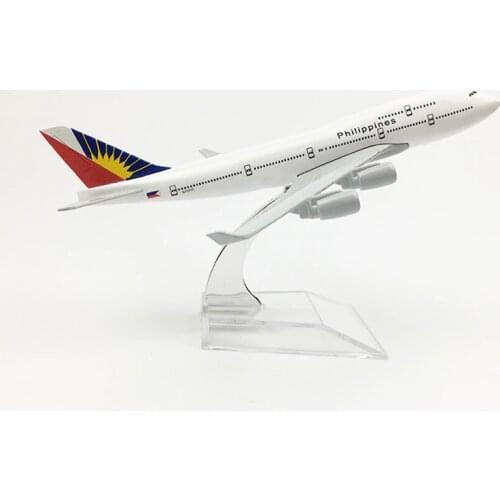 Philippines Airlines Aeroplane model Boeing 747 airplane 16CM Metal alloy diecast 1:400 airplane model toy for children