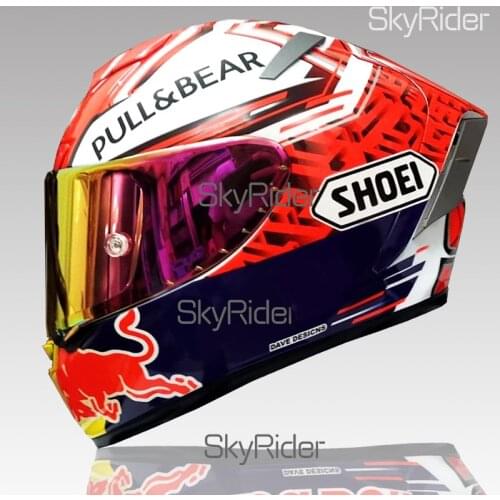 Full Face Motorcycle helmet X14 93 marquez red blue ant helmet Motocross Racing Motobike Riding Helmet Casco De Motocicleta