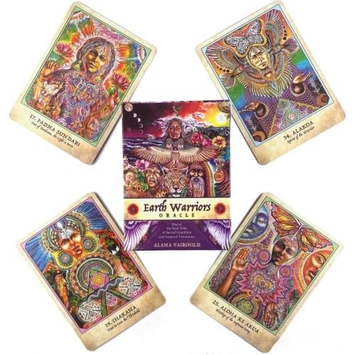 Earth Warriors Oracle Cards Leisure Party Table Game High Quality Fortune-telling Prophecy Tarot Deck With Guide Book