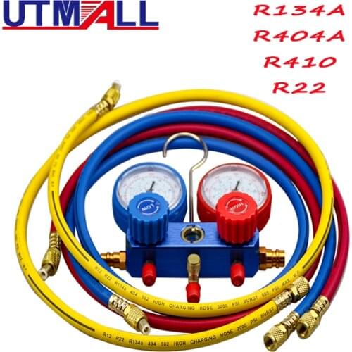 New Car Air Conditioning A/C Refrigerant R134A R22 R404a R410 Valve Core Quick Remover Installer 3000PSI 1.5M charging HOSE