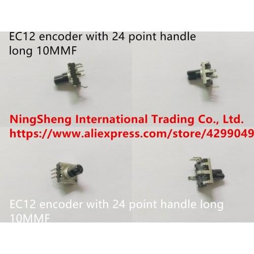 Original new 100% EC12 encoder with 24 point handle long 10MMF (SWITCH)