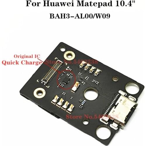 Original USB Charging Port Dock Flex Cable For Huawei Matepad 10.4" BAH3-AL00 W09 AL00 Charger Plug Charge Board Connector Parts