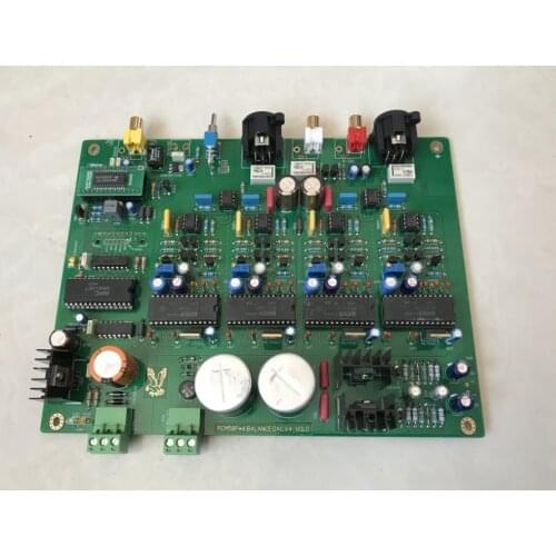 Latest upgrade Fully balanced PCM58P X4 DAC decoder board