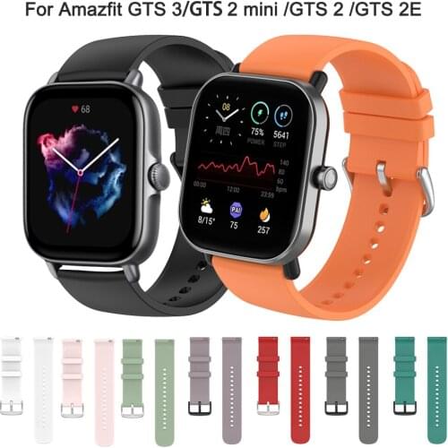 Watch Band For Amazfit GTS 2 Mini 2E BIP U GTR 42 Wrist Strap For Amazfit ZEPP E Silicone Replacement Bracelet