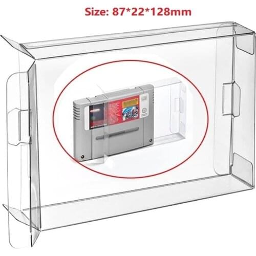 Ruitroliker 12Pcs Cartridge Game Clear Case Protector Sleeve for Famicom SFC Cartridge JP Version
