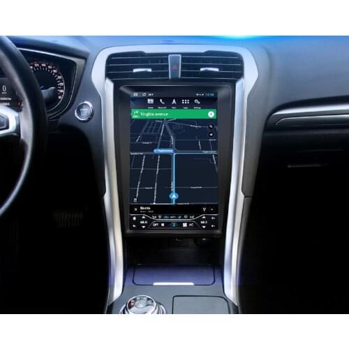 128G For Ford Mondeo Fusion MK5 Radio Android Multimedia 2013-2019 GPS Navi Head unit Tesla Car Audio Stereo Player PX6 GPS Navi