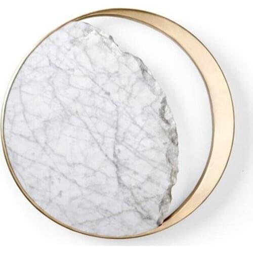 Modern Light Luxurious Marble Wall Lamp Originality Arts A Living Room Bedroom Bedside Lamp Hotel Aisle Model House Wall Lamp