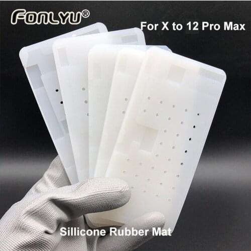 Suction Glue Cleaning Silicone Rubber Mat Pad for iPhone 11 Pro max X XS max XR Unbent Flex Cable OCA Adhesive Remove LCD Repair