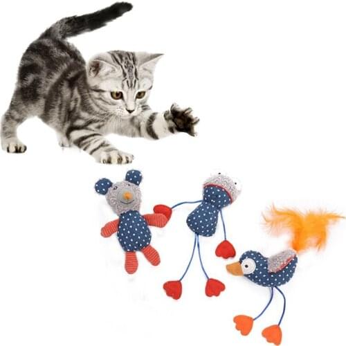 Funny Simulation Mice Plush Toy Stuffed Plush Animal Toys Pet Cat Dog Toy Pet Interactive Exercise Moalr Chew Toy