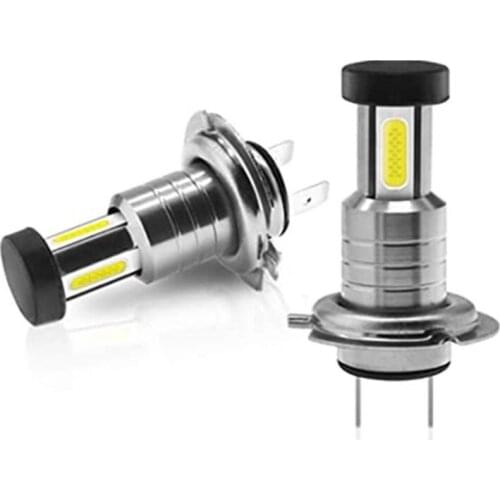 55W 12V H7-COB LED Light Car Headlight Bulbs Super Bright Auto DRL Fog Lamp Waterproof Daytime Running Lights Bulb 1 Pair