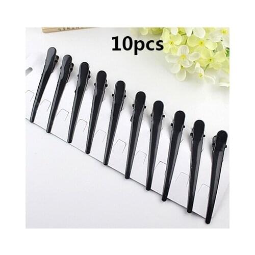 10pcs Black Horns Hair Clip Casual DIY Hairstyle Alligator Hair Clip Large Barrettes Headwear For Women Hairpins