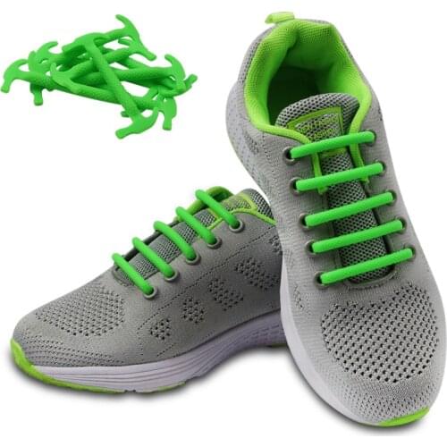 16pcs/set Elastic Silicone Shoelace Semicircle Silicone Shoelaces Special No Tie Shoelace Sneakers Shoe Laces Rubber Zapatillas