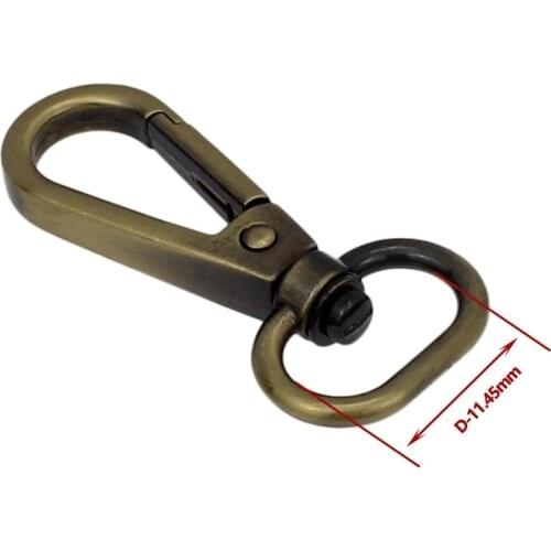 4Pcs Handbag Purse Shoulder Strap snap buckle Belt Clip Trigger Keychain Key Ring Leather Dog Chain Collar Clasp