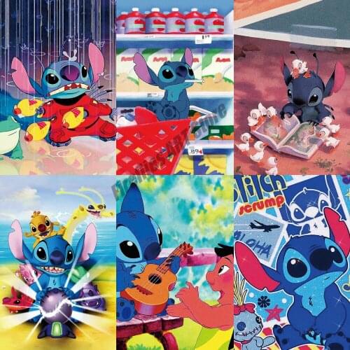 5D Diamond Painting Disney Star Baby Stitch Square/Round Embroidery Cross Stitch Kits Diamond Mosaic DIY Home Decoration Gift