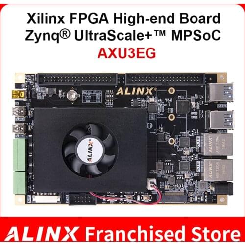 ALINX AXU3EG: Xilinx Zynq UltraScale+ MPSoC ZU3EG FPGA Development Board AI Vitis-AI DPU 4K Video