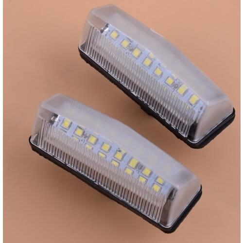 Car 2pcs LED Number License Plate Light Fit For TOYOTA MATRIX AZE14 PRIUS ZVW30 LEXUS RAV4 XA40 81270-53011 Accessories