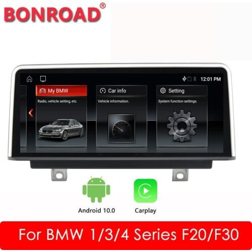 10.25"CarPlay Android 10.0 Car Multimedia Display Screen For BMW Series 1 2 3 4 F20 F21 F22 F30 F31 F32 F33 F34 F36 Head Unit