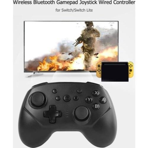 Wireless Bluetooth Gamepad Joystick Wired Controller Reset Key Supporting Vibration Function for NS Switch/Switch Lite