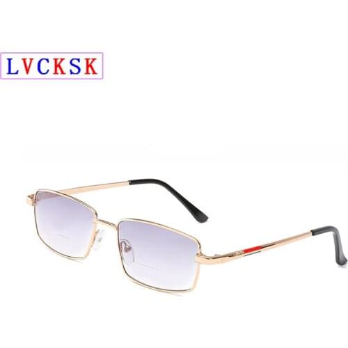 Bifocals Reading Sunglasses magnifier For Women Men Metal Presbyopia Spectacles Look Near Far Eyeglasses Radiation Protection N5