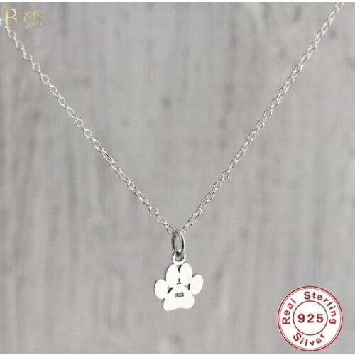 BOAKO Ins Cute Cat Necklace For Women 2020 Silver 925 Jewelry Necklace Charms Chains For Fine Jewelry Choker Bijoux Femme #19
