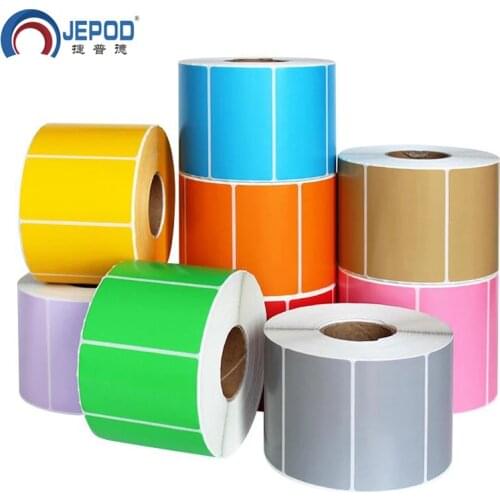 Color Thermal Label Paper Name Sticker Price Tag Blue Green Red Yellow Barcode Label Printer for Supermarket Shop