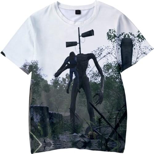 Classic Siren Head 3D Print Children T-shirts Summer Short Sleeve Fashion T shirts Casual Cool Streetwear Boys/Girls T shirts