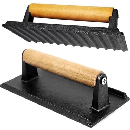 BBQ Tool Cast Steak Plate Professional Meat Press Grill Fried Meat Squid Fried Steak Barbecue Pressure Plate