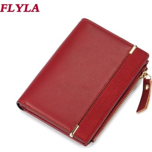 Classic Ladies Wallet Two Fold Short Coin Purse Frosted Ladies Pu Wallet Wallet Purse Female Purse