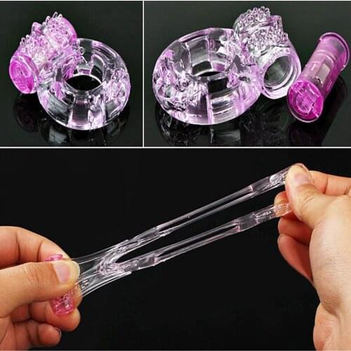 NEW selling sex toys crystal vibration set of loops prevent premature ejaculation lock of pure delay penis rings repeat use