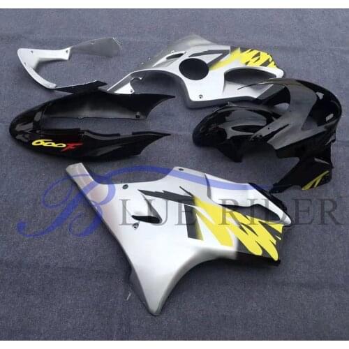 Motorcycle ABS Plastic Injection Moldin Fairings Kit For Honda CBR 600 F4 1999 2000 CBR600 F4 99 00 Gray Black Fairings Parts