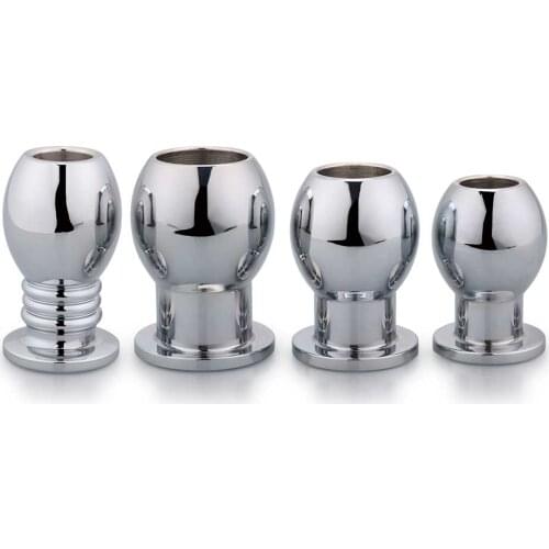 MaryXiong Metal Hollow Anal Plug Anal Beads Sex Toys Butt Plugs SM Adult Sex Product Vagina Anal Cleaner Enema Voyeur Erotic Toy
