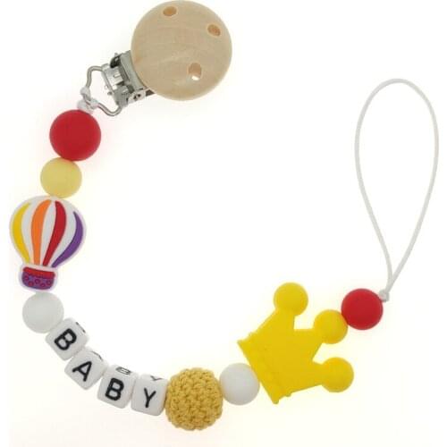 2020 new baby pacifier chain clip silicone personalized dummy chain pacifier holder rodent balloon baby teether childrens produ