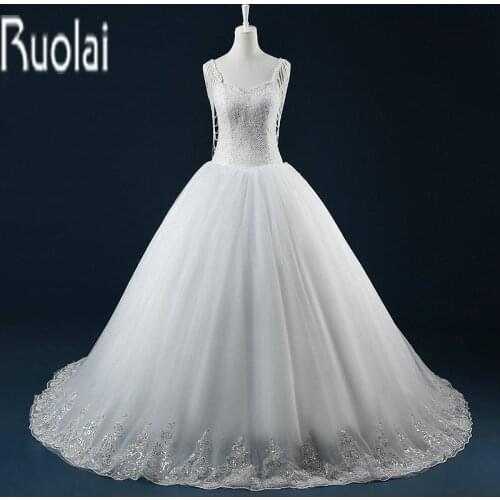 New Arrival Gorgeous Heavy Beading Sweetheart Ball Gown Tulle Lace Up Back Real Sample Wedding Dresses 2016 Custom Made