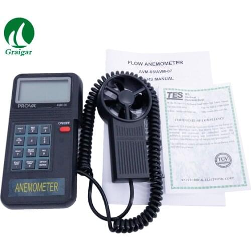 New Protable Digital Anemometer Wind Speed Meter AVM-05 Measuring Range 0.0~45.0m/s
