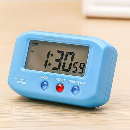 Portable 120A LED Multi-function Electronic Clock Pocket Sized Digital Alarm Clock Electronic Clock Luminous Date Alarm Clock