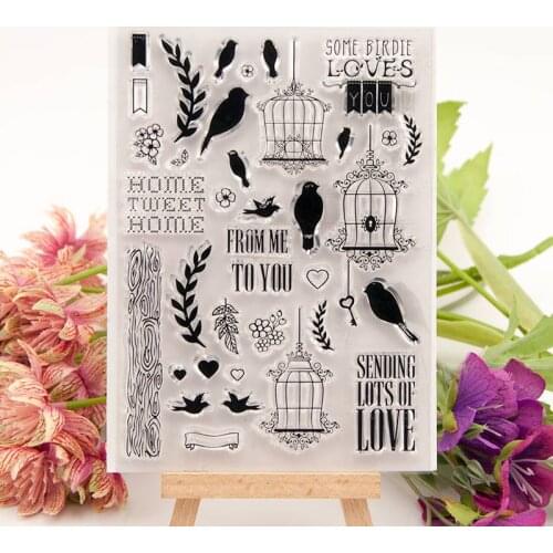 Bird Transparent Clear Silicone Stamp/Seal for DIY scrapbooking/photo album Decorative clear stamp A1019