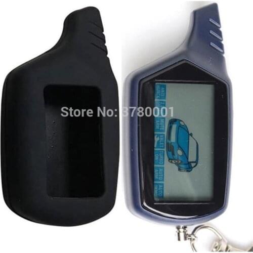 Twage B6 Lcd Remote Control Key Fob Chain + Silicone case for Vehicle Security Starline B6 Two Way Car Alarm System