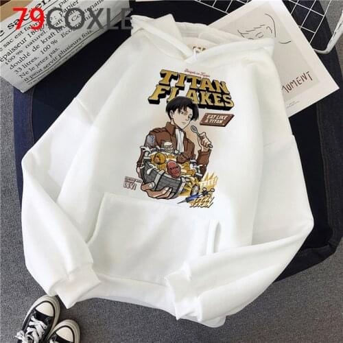 Shingeki No Kyojin Japanese Anime Hoodies Women Harajuku Attack on Titan Graphic Sweatshirt Titans Attack Unisex Clothing Female