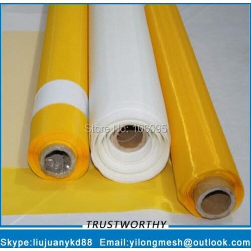 80T/200Mesh-48um127cm White 30meters Polyester Silk Screen Mesh