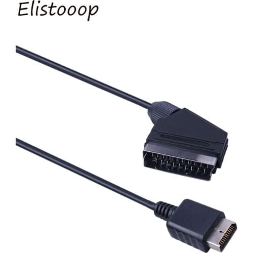 Replacement Real RGB SCART Cable TV AV lead connection cable Playstation PS1 PS2 PS3 Slim PAL NTSC consoles