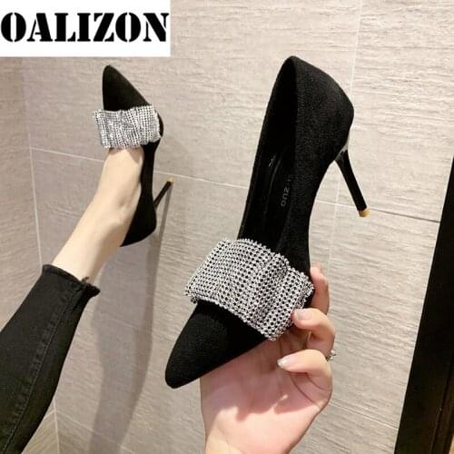 2021 Autumn High Heels Shoes Women Designer Bling Sexy Pumps Dress Party Shoes Fashion Thin Heels Wedding Luxury Sandals Mujer