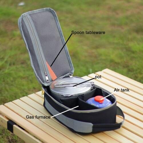 Outdoor Fire Stove Storage Bag Picnic Basket Camping Tableware Storage Bag Camping Oxford Picnic Carrying Totes Picnic bag