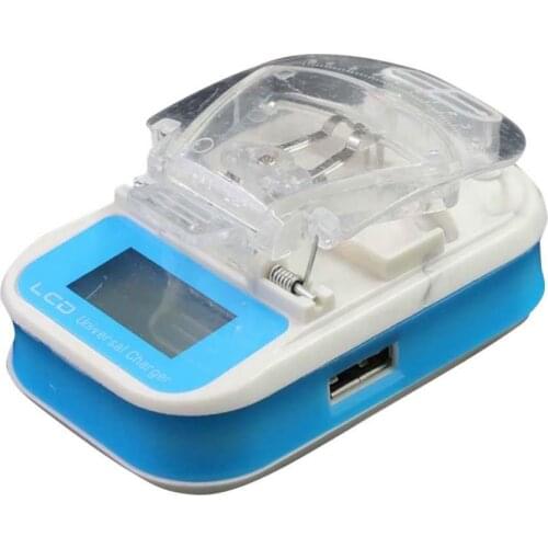 US Plug Universal Travel USB Port LCD Screen Digital Mobile Phone Battery Wall Charger