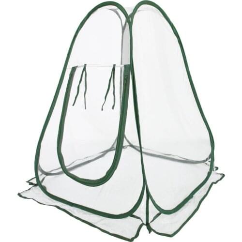 Reinforced Portable Mini Greenhouse 70x70x80cm Flower Mini Arc Greenhouse With Transparent Cover For Indoor Outdoor Plants