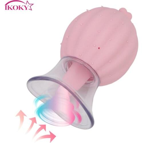 Tongue Licking Nipple Sucker 9 Speed Sex Toys for Woman Clitoris Vagina G spot Stimulation Vagina Sucking Vibrator Silicone